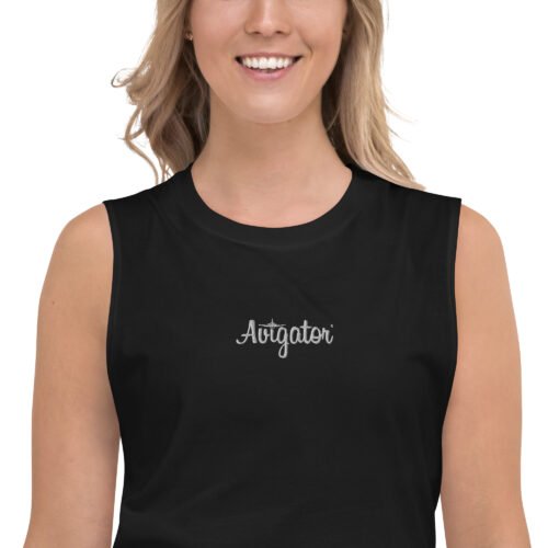 Avigator Embroidered Muscle Shirt